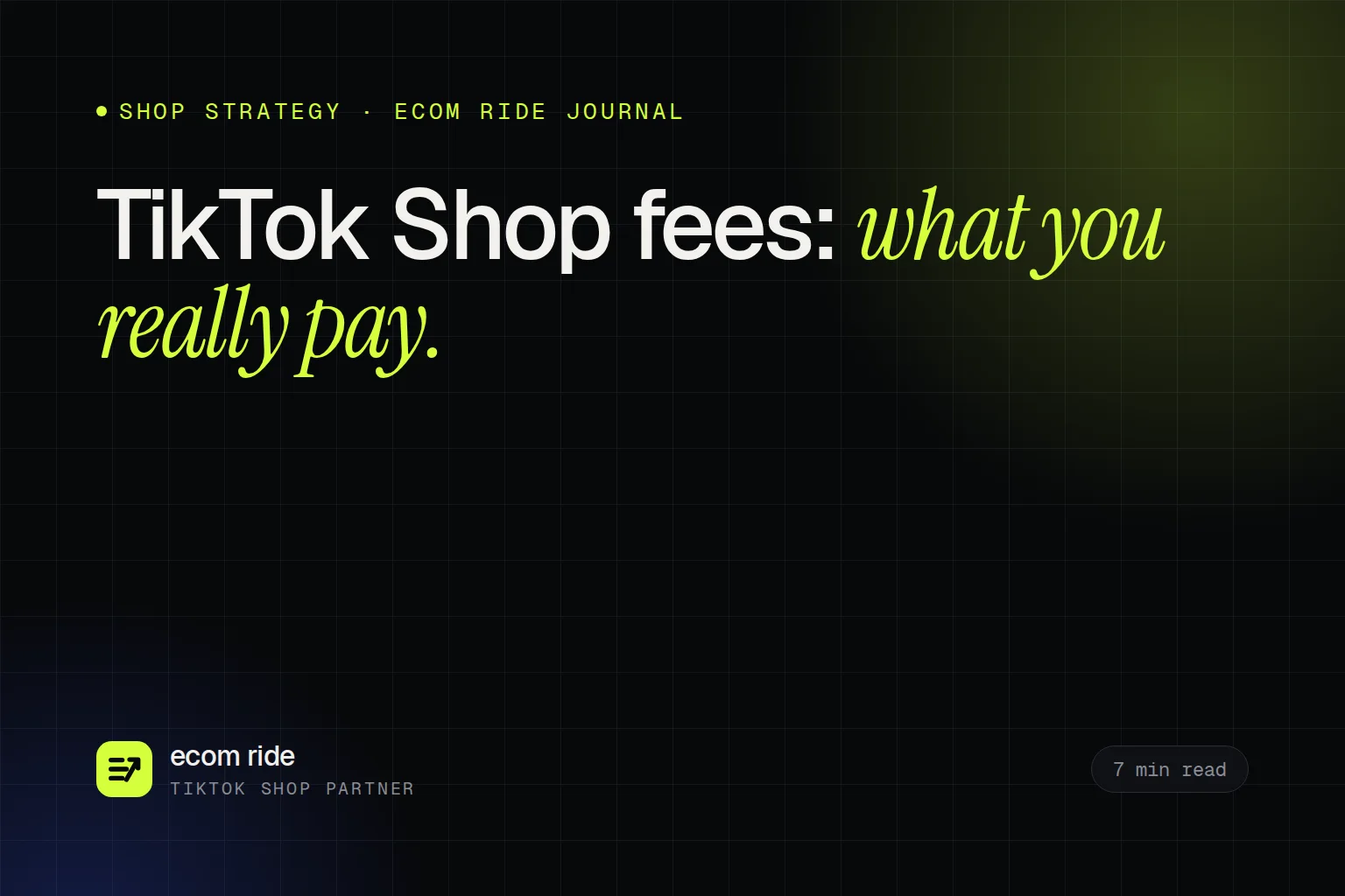 TikTok Shop Fees for US Sellers: What You Really Pay in 2026